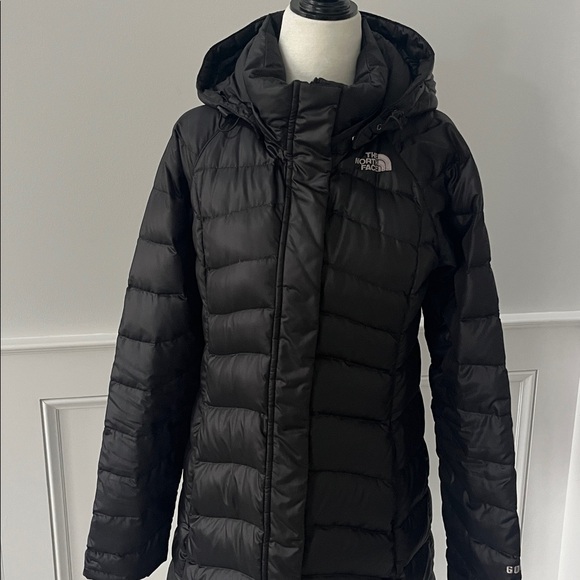 The North Face Goose Down Filled Long Black Puffer Jacket - Picture 4 of 12